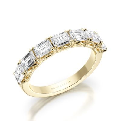 Semi Eternity Emerald Ring