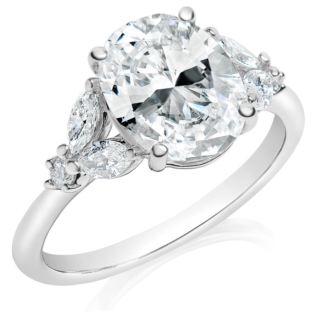Cluster Engagement Ring