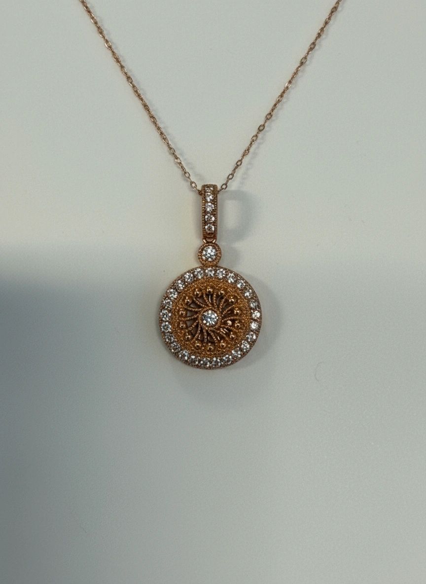 Rose gold & Diamond necklace