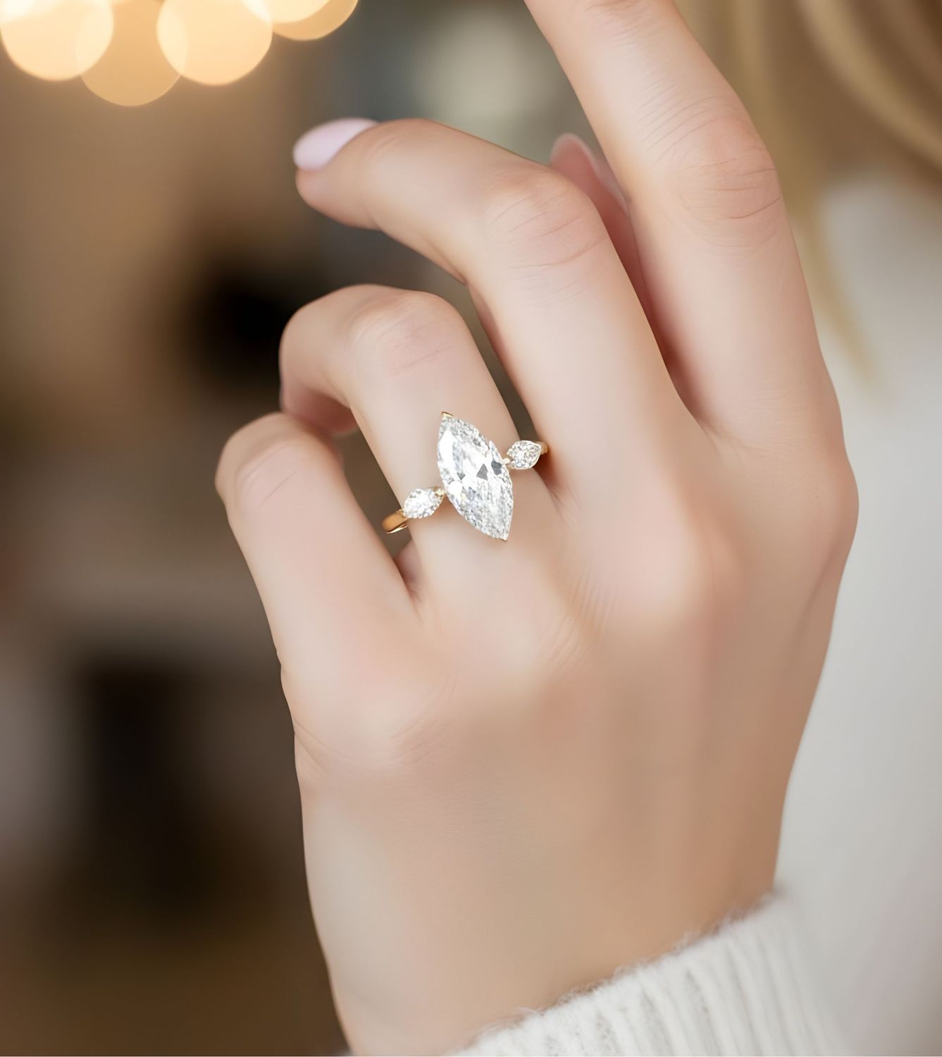 Three Stone Engagement Ring