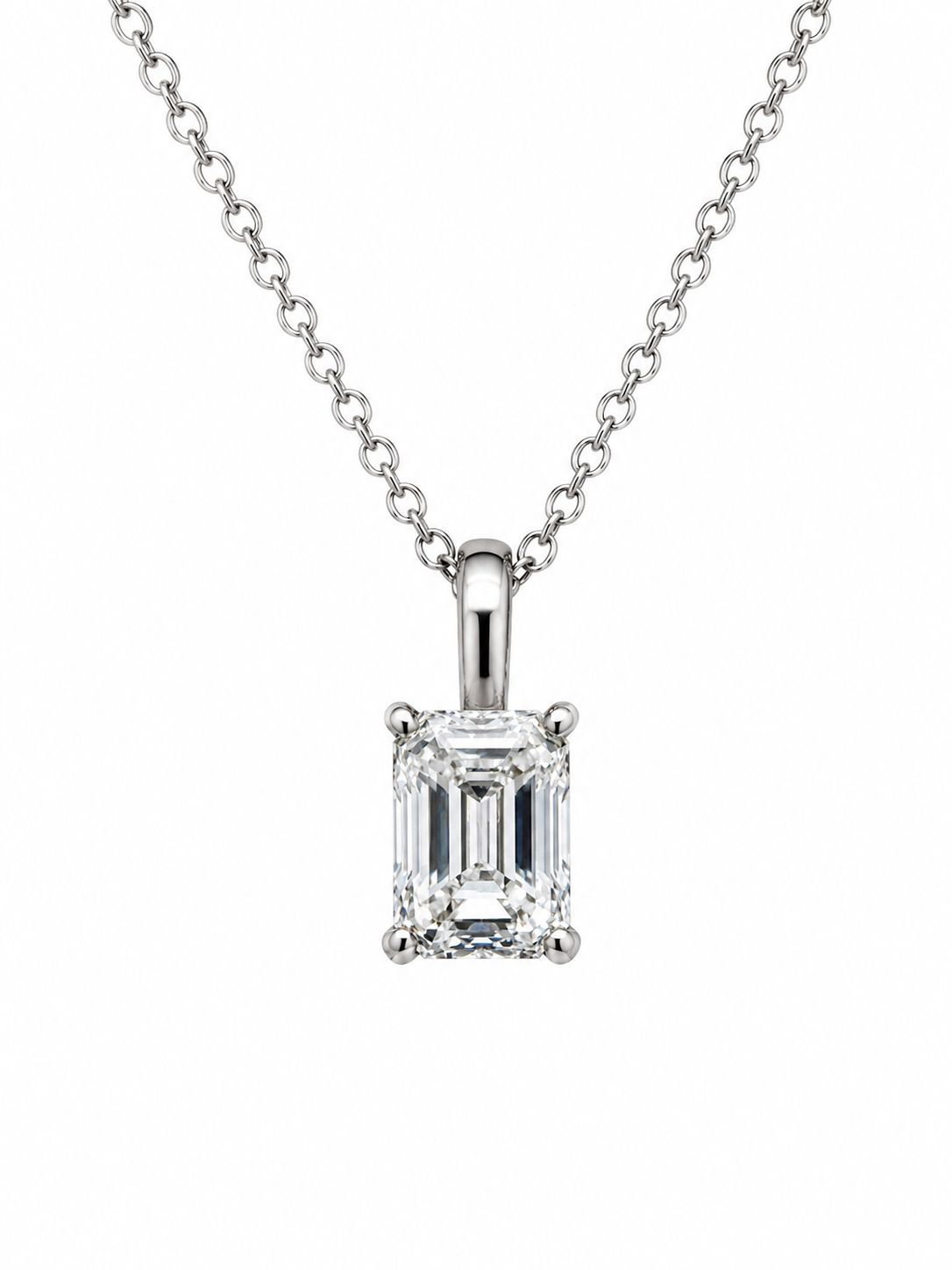 Natural Emerald Diamond Necklace