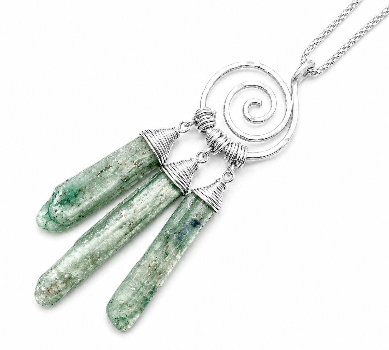 Silver Roman Glass Pendant