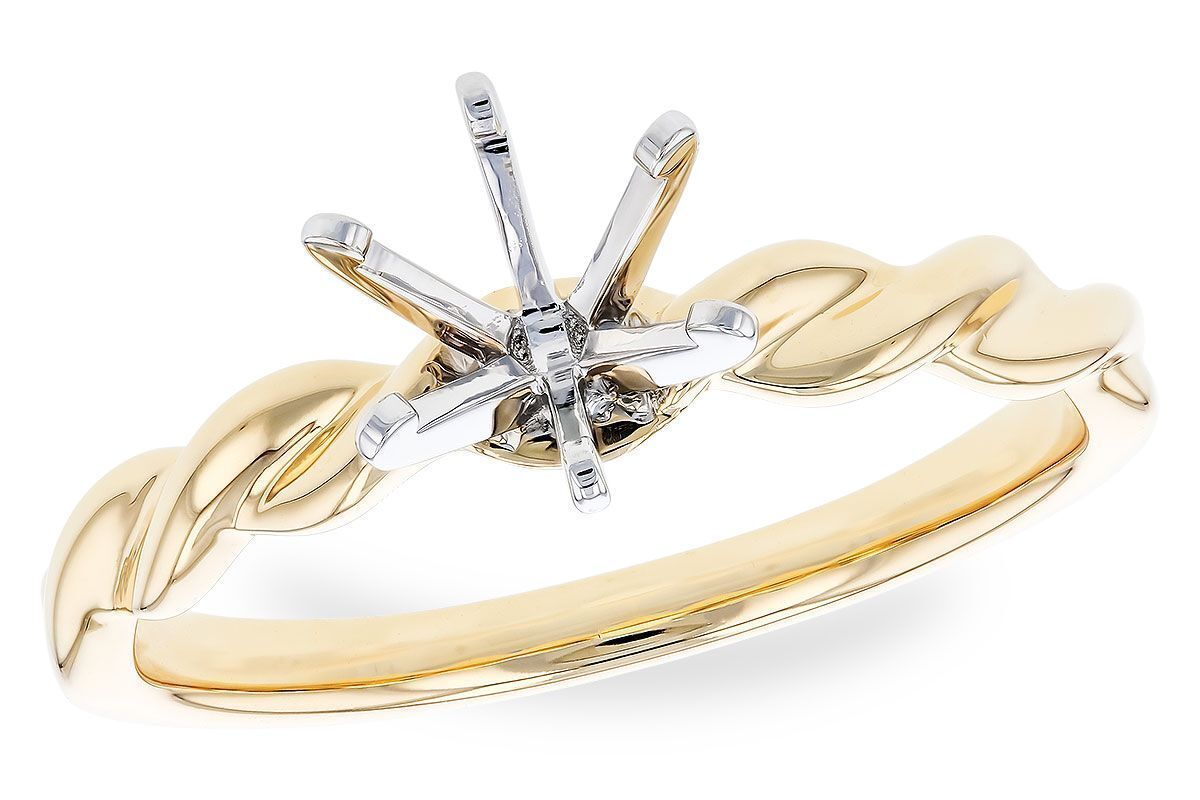 Two-Tone Twisted Solitaire Engagement Ring Two-Tone Twisted Solitaire Engagement Ring