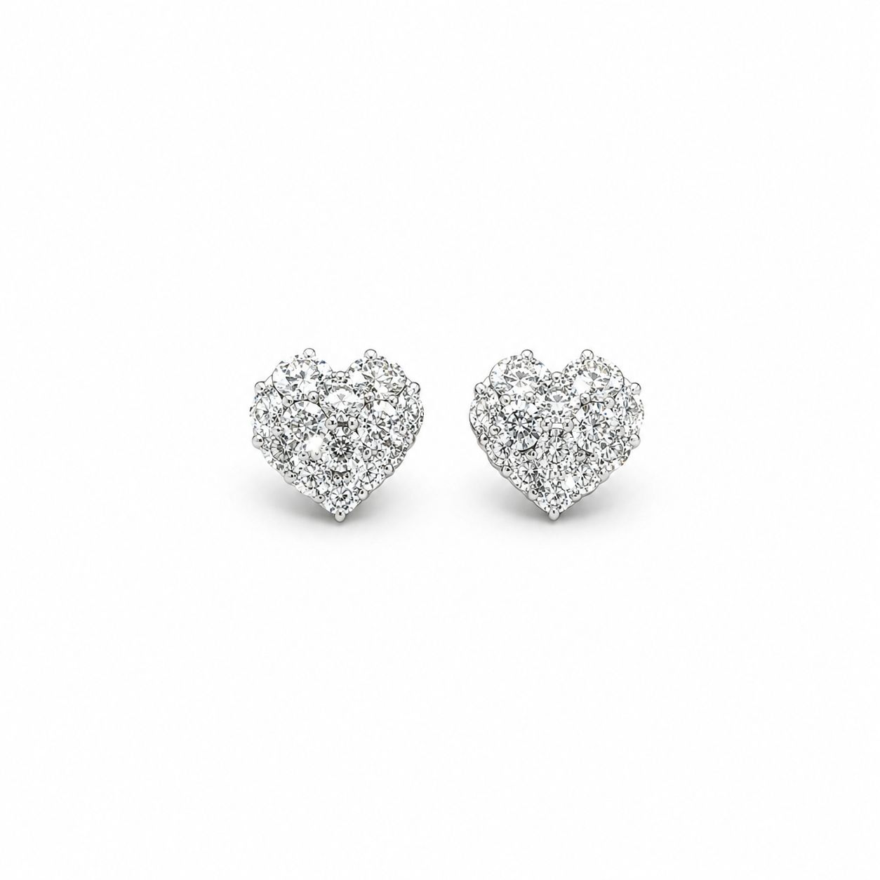 Diamonds Heart Earring