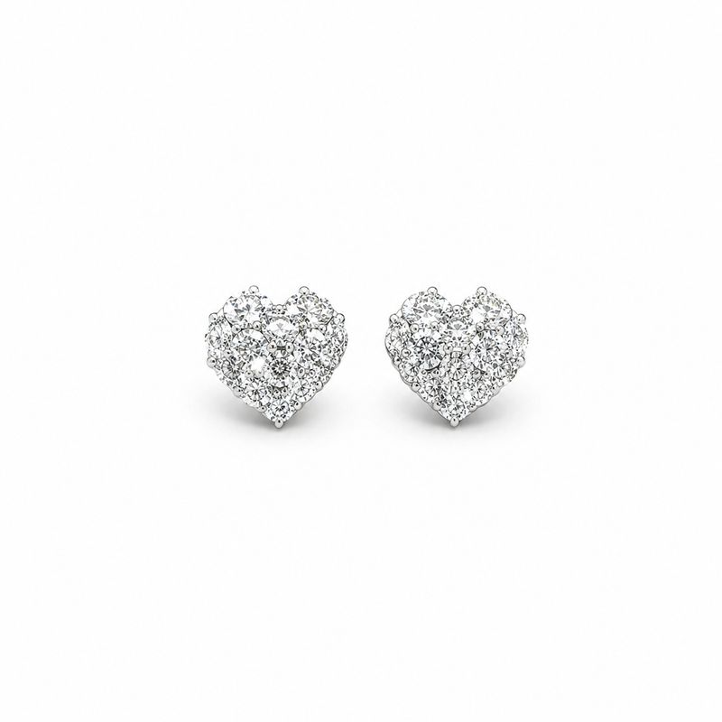 Diamonds Heart Earring