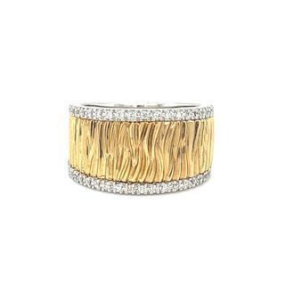 14K Two-Tone Diamond Fashion Band