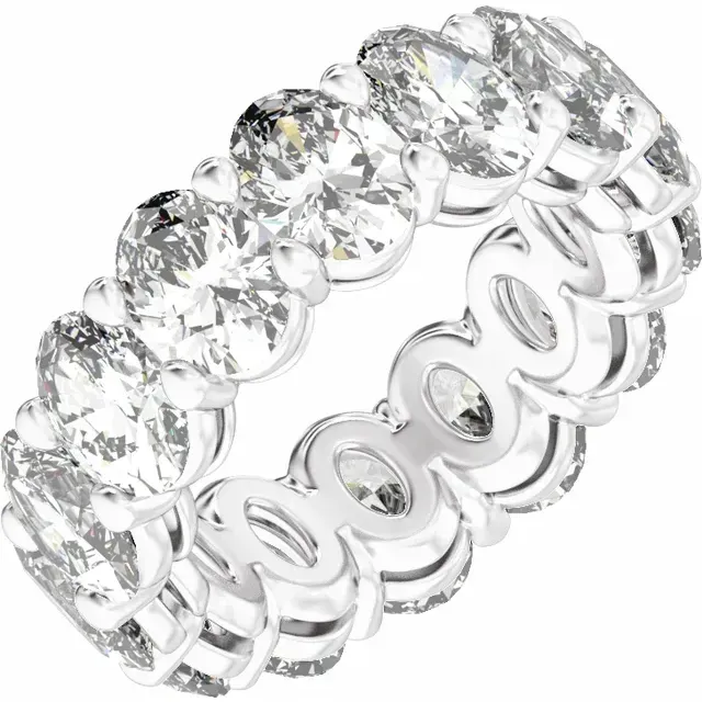 Lab Grown Diamond Oval Eternity Band
