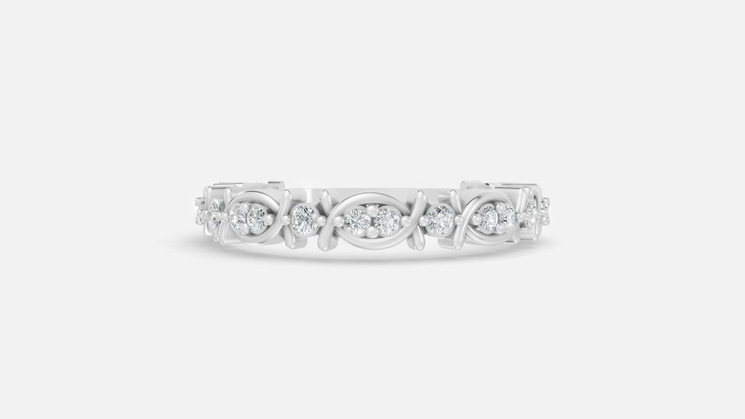 White Gold Lab Grown Diamonds Band