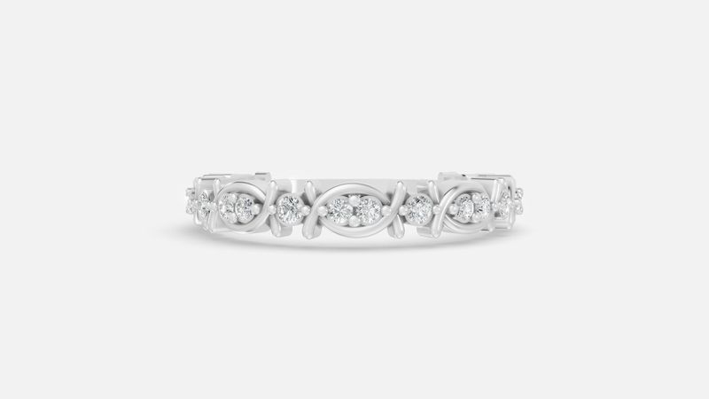 White Gold Lab Grown Diamonds Band
