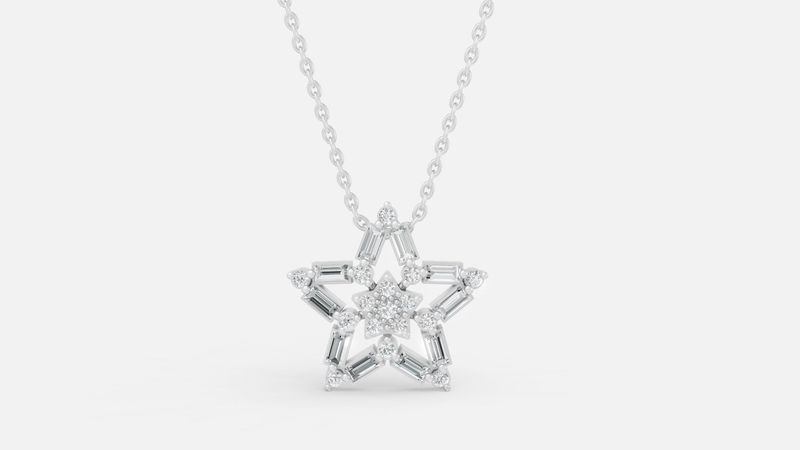 Star Lab Grown Diamonds Necklace
