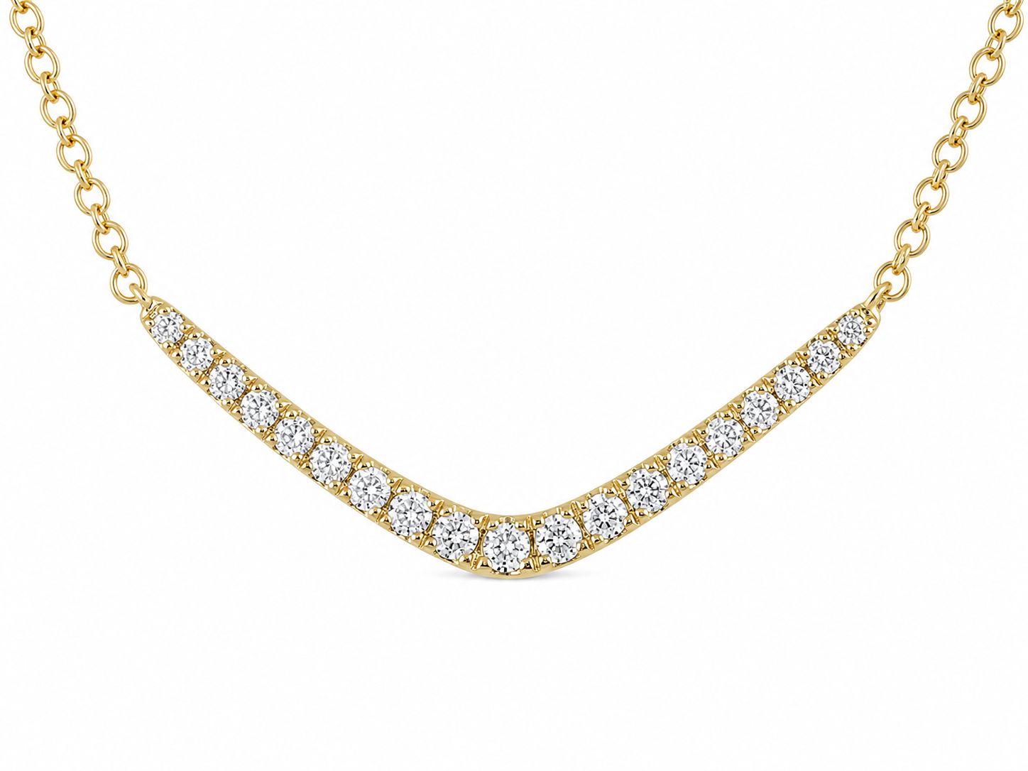 14K Yellow Gold Diamond Geometric Necklace Modern Minimalism with Timeless Sparkle 14K Yellow Gold Diamond Geometric Necklace Modern Minimalism with Timeless Sparkle