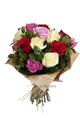 12 ROSAS MULTICOLOR 12 ROSAS MULTICOLOR