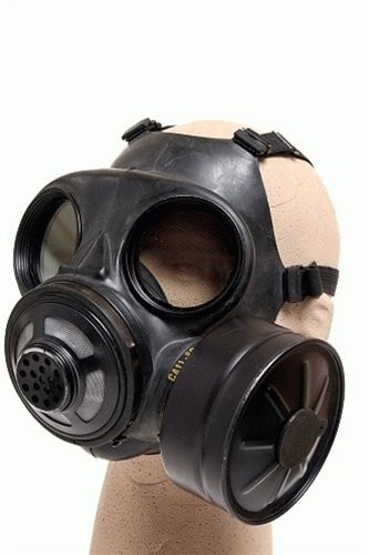 Canadian Forces Genuine C3 M69 Gas Masks and Filter, Sizes: Small