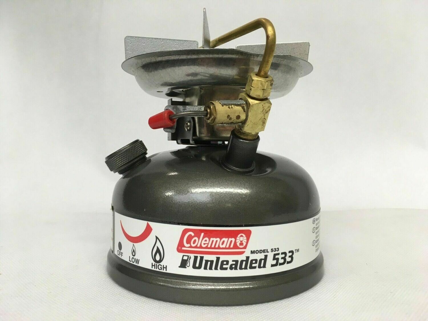 New Coleman Unleaded 533 Stove w/Carry Case Grey