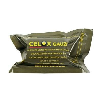 British Army Issue Medical First Aid Celox Gauze 3” X 10ft Roll Trauma Bandage