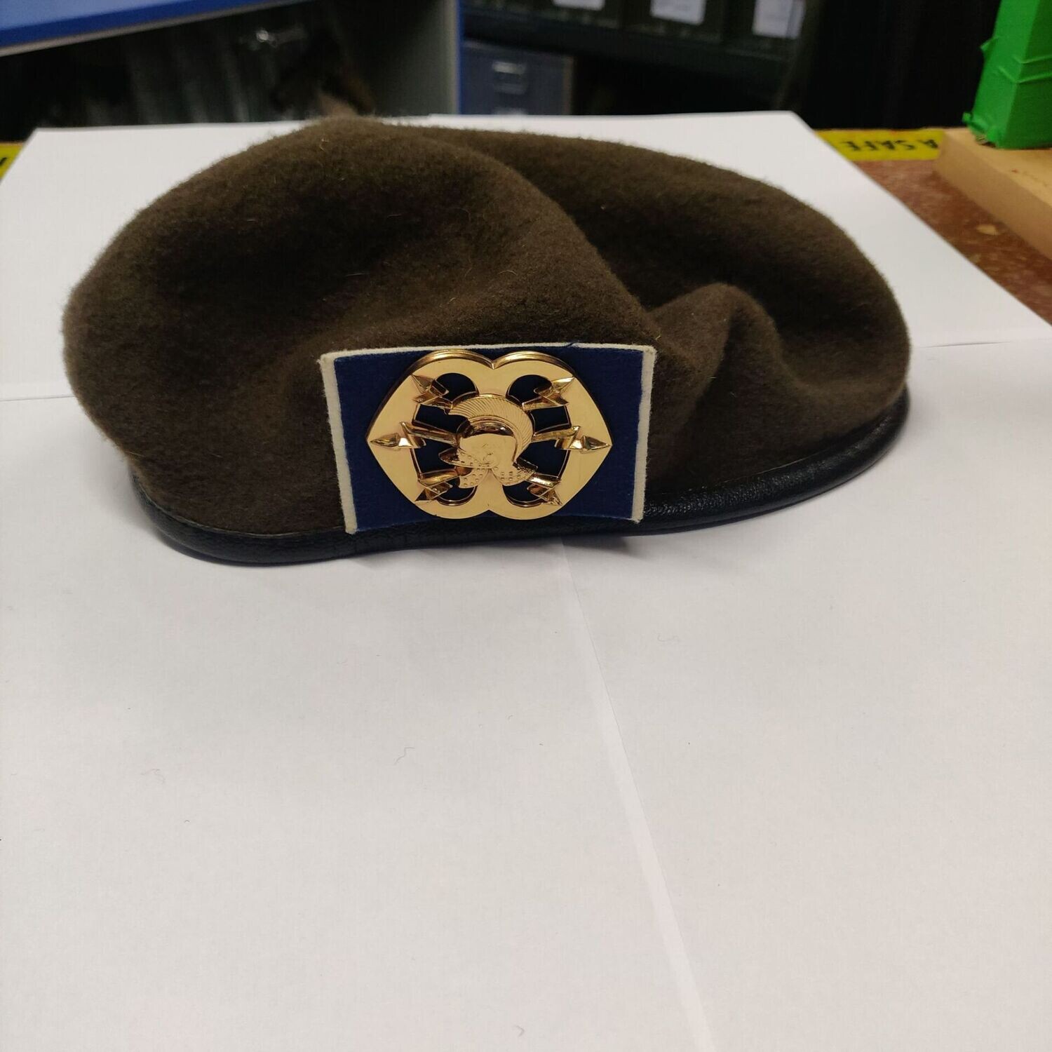 Royal Netherlands Dutch Army Beret with Signals Regiment Badge, Size: 58cm