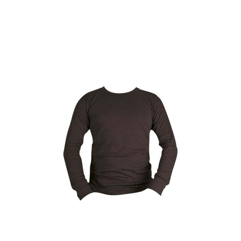 New Black Long Sleeve Thermal Vest Underwear