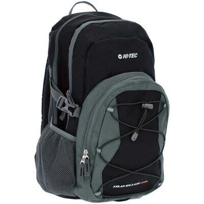 Hi-Tec Traveller Backpack 25L Black / Anthracite Ruck Sack Bags
