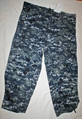 American US Navy Genuine Issue NWU Blue Digital Goretex Waterproof Working Trousers Naval Digi