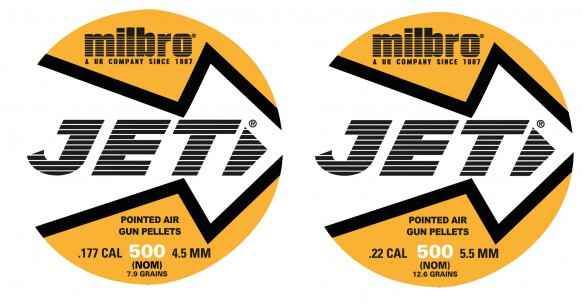Milbro Jet Pointed Air Gun Pellets (500 Pellets)