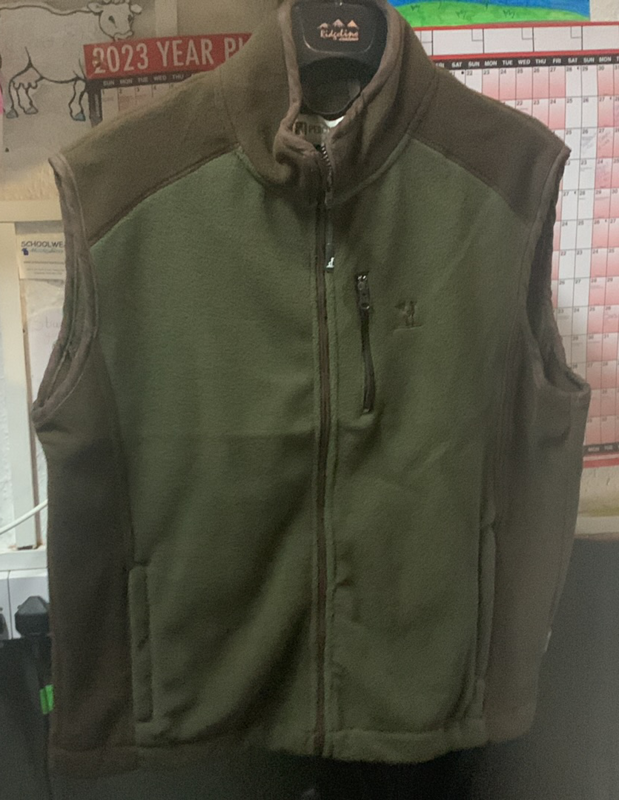 Percussion Gabion Fleece Body Warmer / Gilet - Khaki