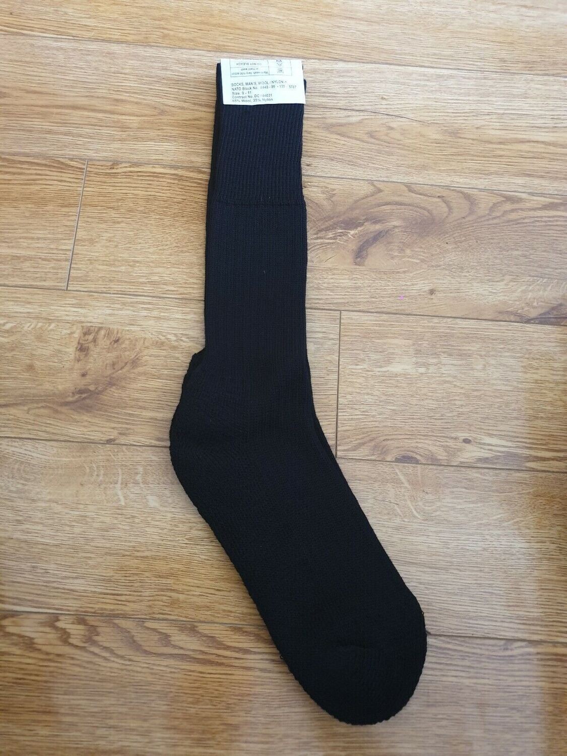 Genuine British Army General Issue Black Double Knit New Black Socks