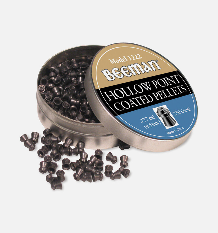Beeman Model 1222 - Hollow Point Coated Pellets - .177 Cal - 250 Pellets
