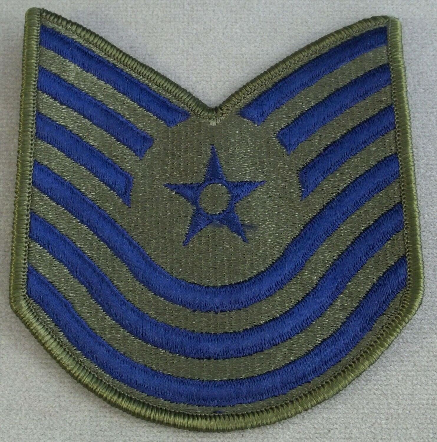 American U.S Air Force Insignia Master Sergeant Rank Stripes Patch Badge