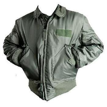 American Genuine US Airforce Sage green Cold Weather Flyers Jacket, MA-2 Bomber CWU 45P Used