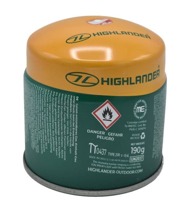 Butane Gas 190g Piercable  Refill Cartridge