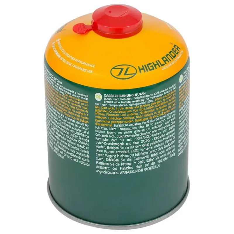 Butane Valved Camping Gas Cartridge- 450g