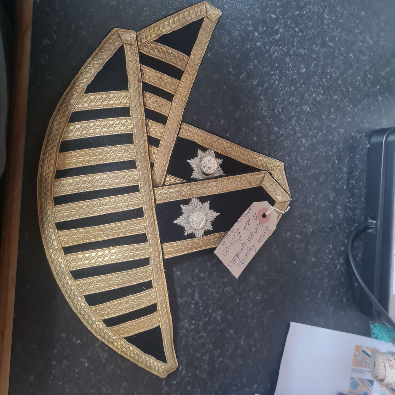 Genuine Irish Guards Winged Epaulettes A Pair