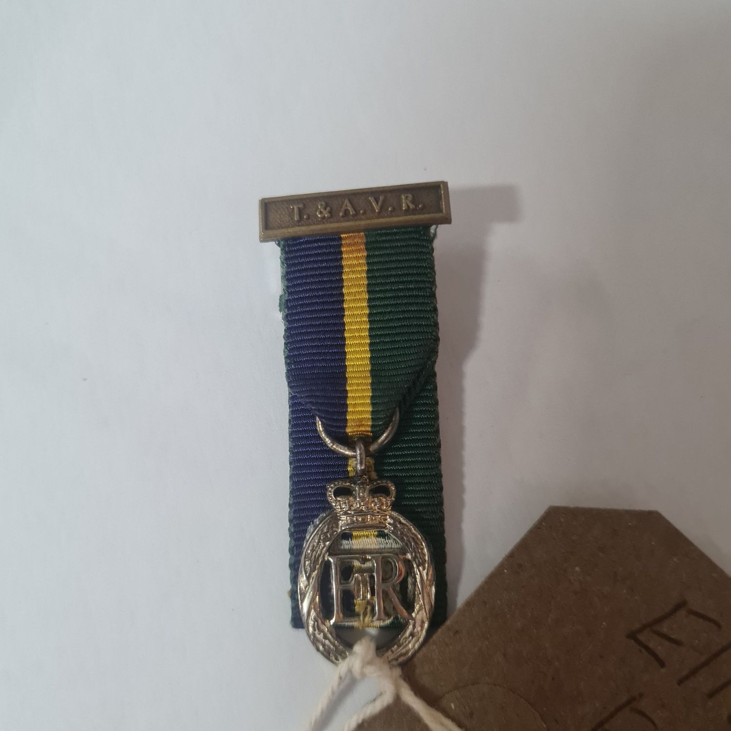 Elizabeth II Territorial Decoration T & AVR Mini Medal