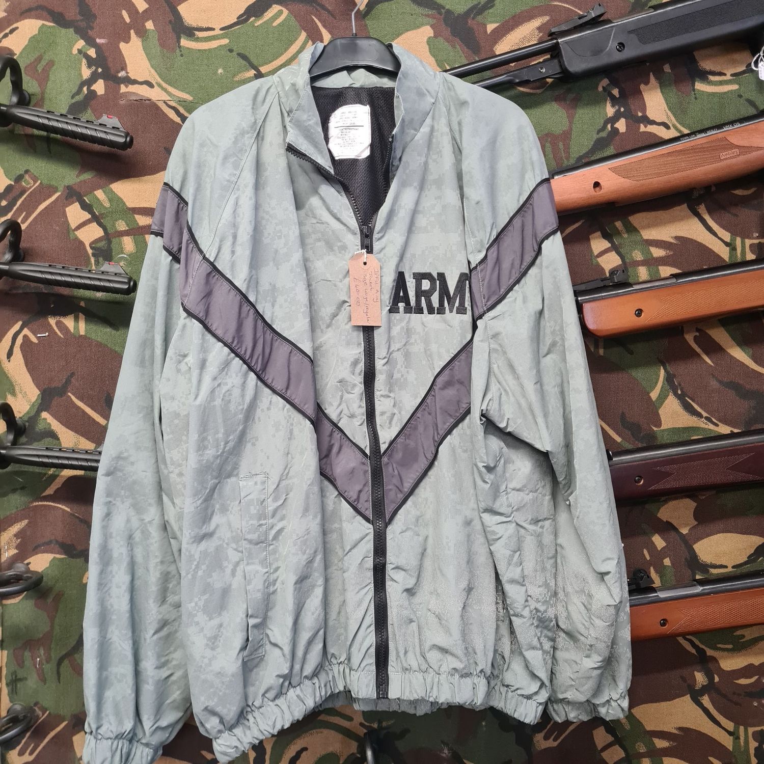 US Army PT Windbreaker Jacket - Digi Reflection, Size: Medium Regular