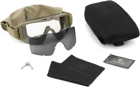GENUINE REVISION ARMY ISSUE LOCUST BALLISTIC GOGGLES- Olive