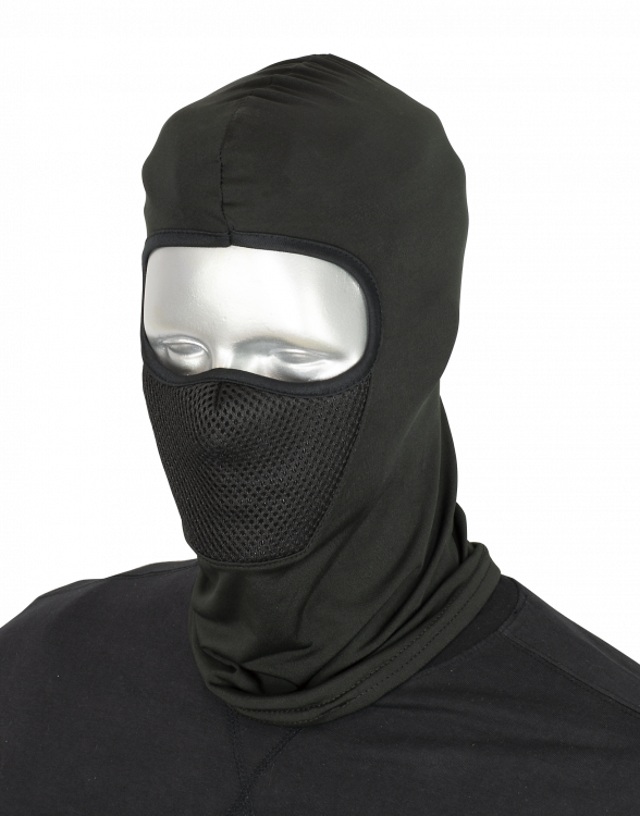 Black Grid Fleece Balaclava- BARBARIC