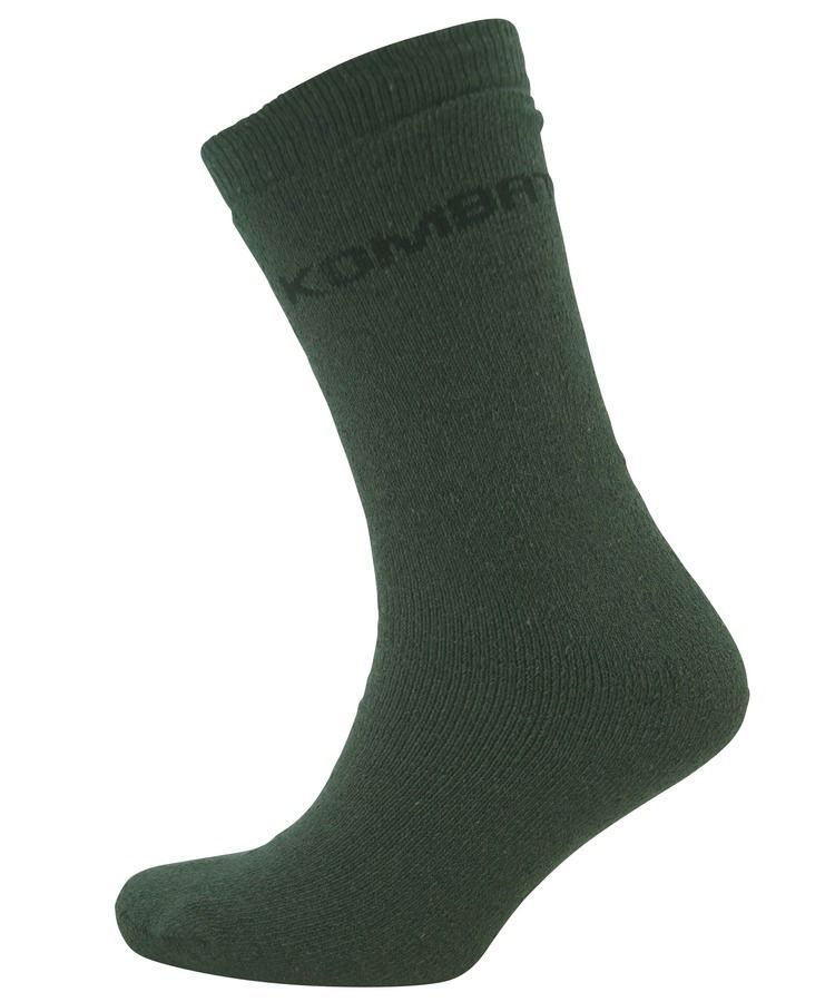 Thermal Socks 3-Pairs – Olive Green or Black, Colour: Olive