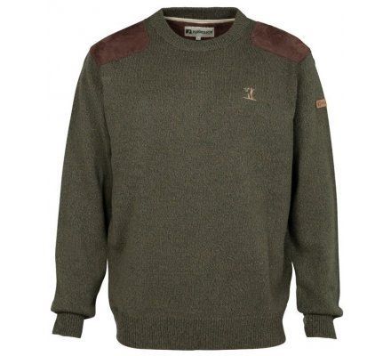 Percussion Embroidered High Neck Hunting Sweater Jumpers