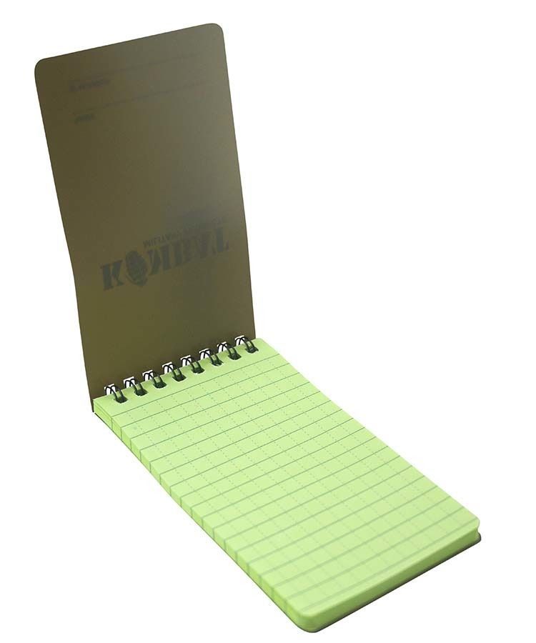 British Army Style New Waterproof All Weather Mini Waterproof Notebook / with Grid lines