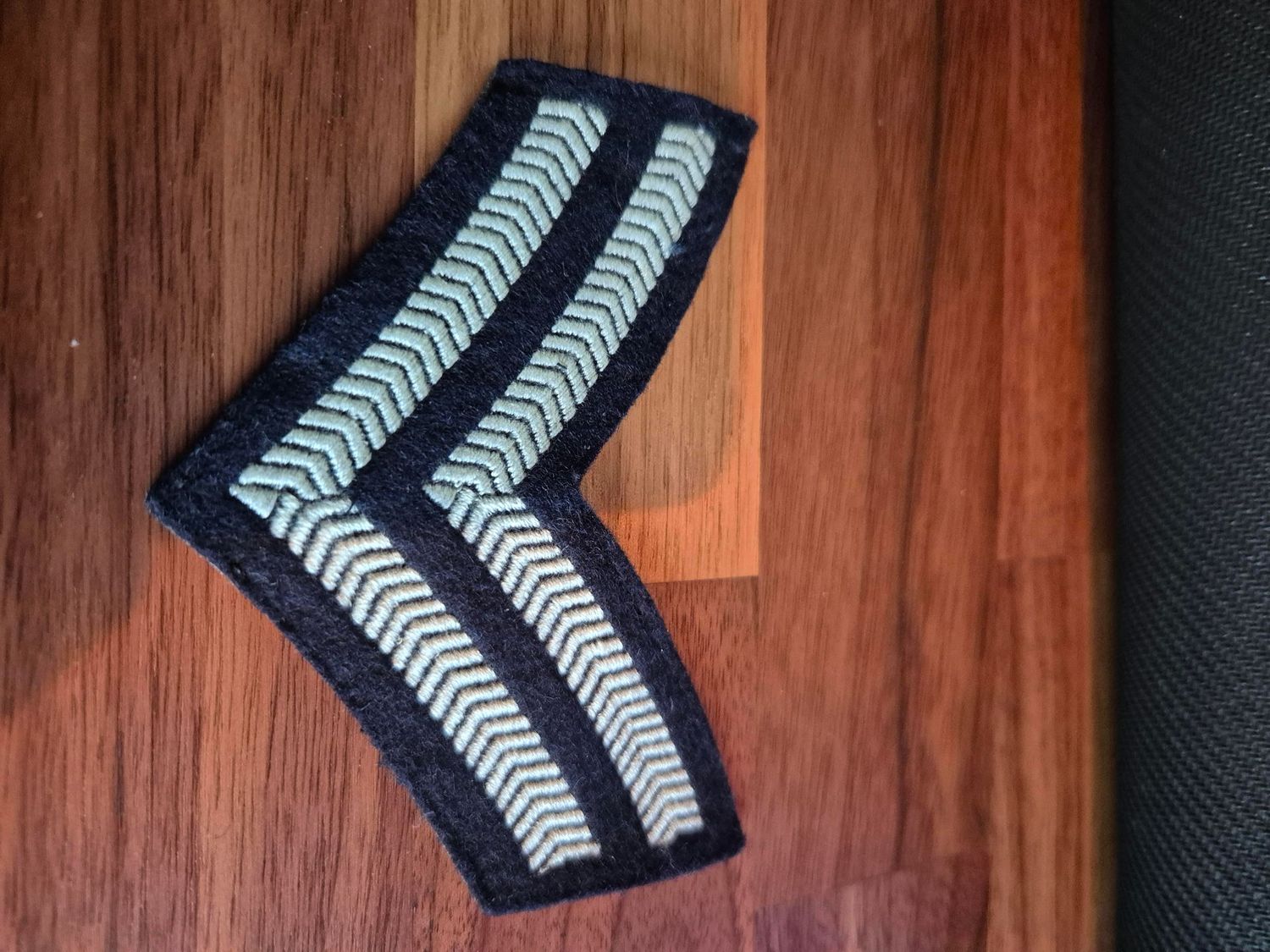 RAF Corporal Strips Chevrons Badge