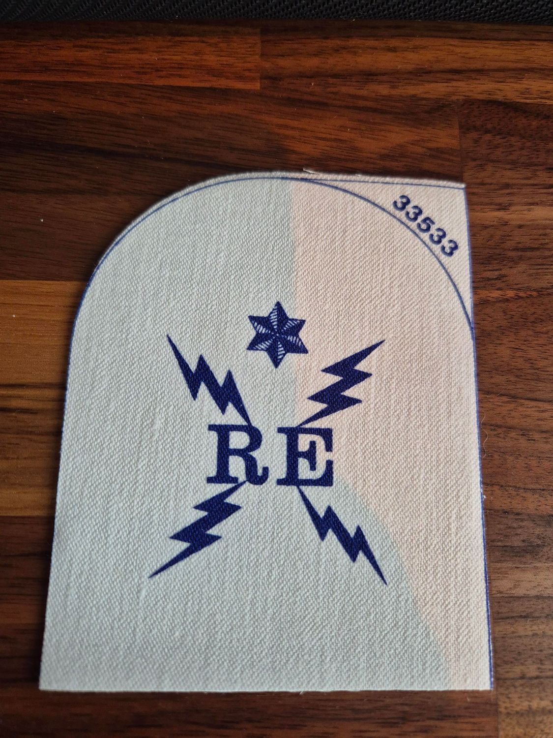 Royal Navel Printed Electricians Trade Patch Badge