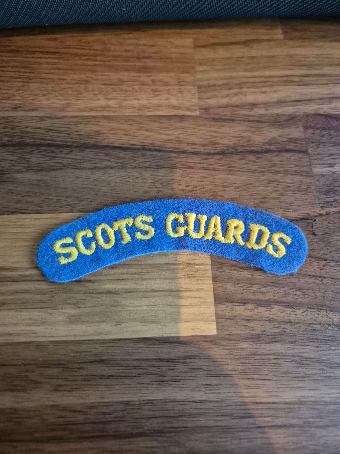 Original Scots Guards Regiment Cloth Shoulder Badge