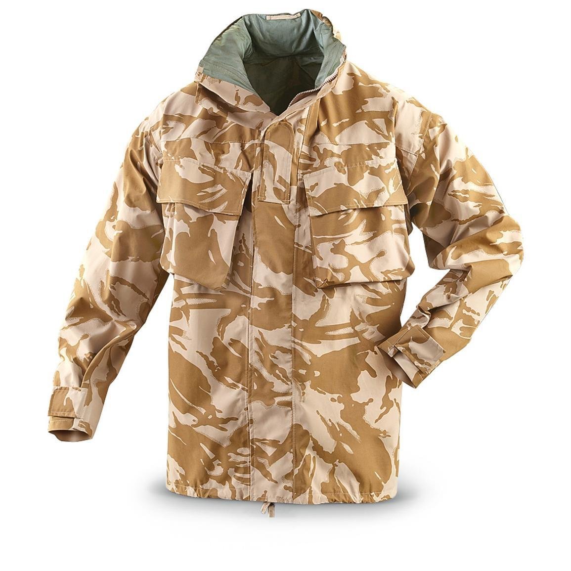 British Army Genuine New Desert Camo Gore-Tex Waterproof Jackets with  Pockets