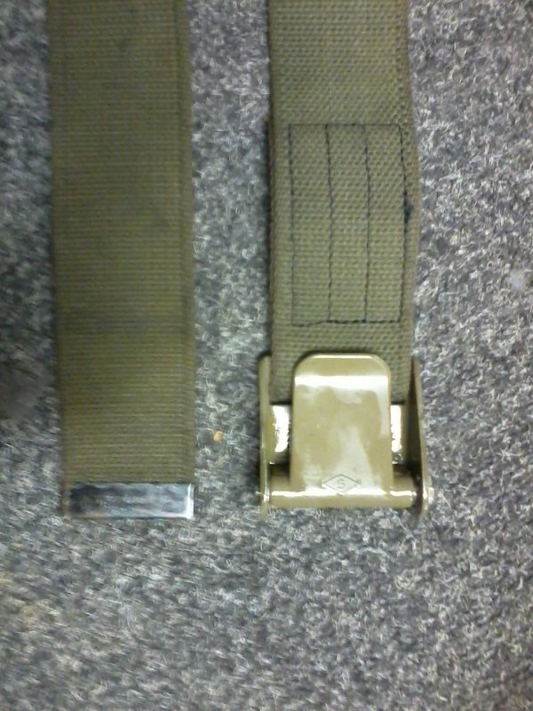 American Army Surplus Webbing Straps, Tie Down Straps