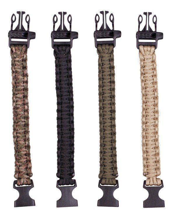British Army New Kombat Survival Wristband and Whistle