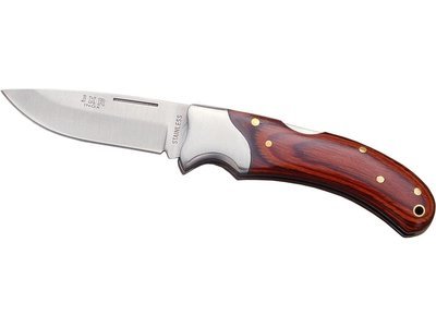 New Folding Red Wood Handle Knives