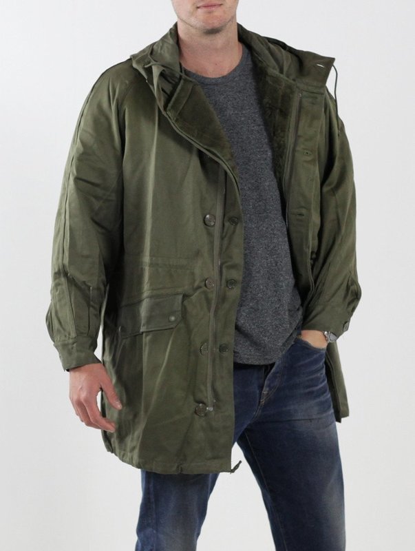 French Army Original Issue  M64 Microporous  Olive Parka