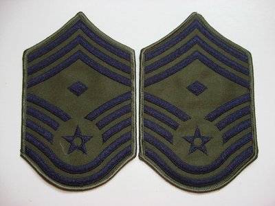 American U.S Air Force Insignia 1st Sergeant Rank Stripes Badges