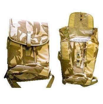 British Army New Genuine Issue Desert camo GSR respirator bag
