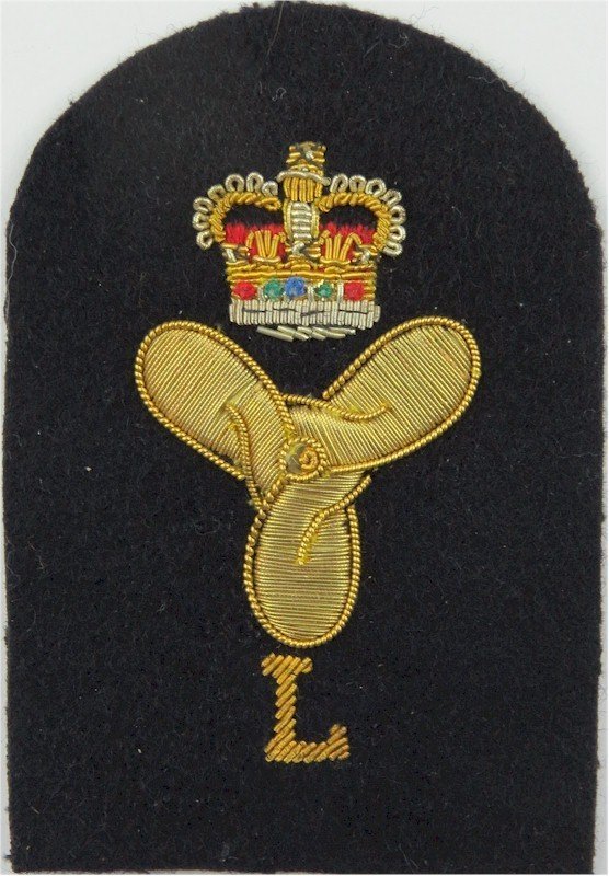 British Military Marine Engineer Electrical Rank Gold Wire Royal Navy Badges